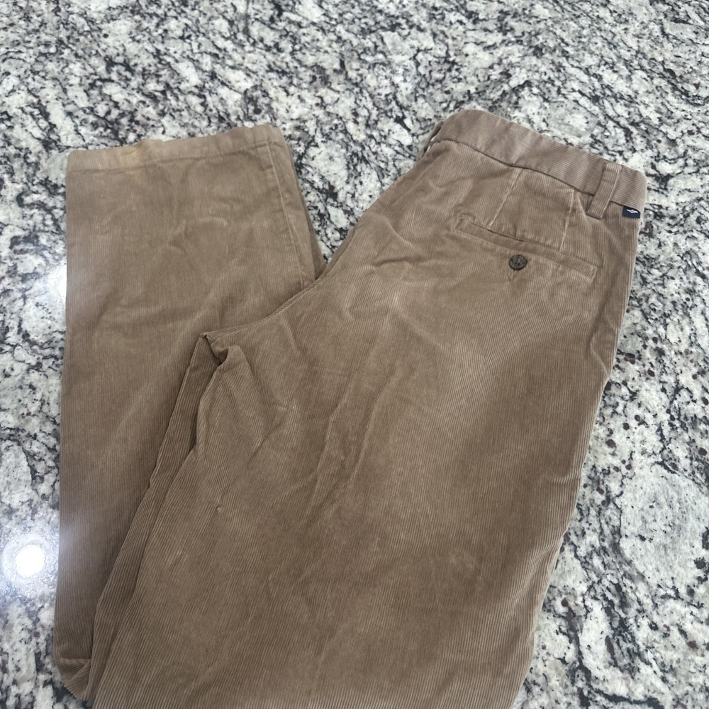 Dockersā Men's 34x32 Tan Corduroy Pants Straight Fit 5-Pocket Cotton